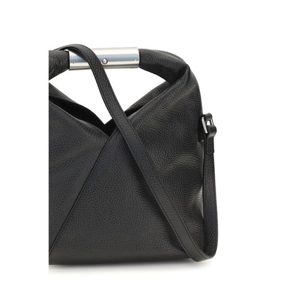 MM6 Black Calf Leather Bos Taurus Handbag