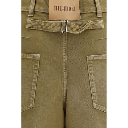 The Attico Brown Cotton Jeans Denim