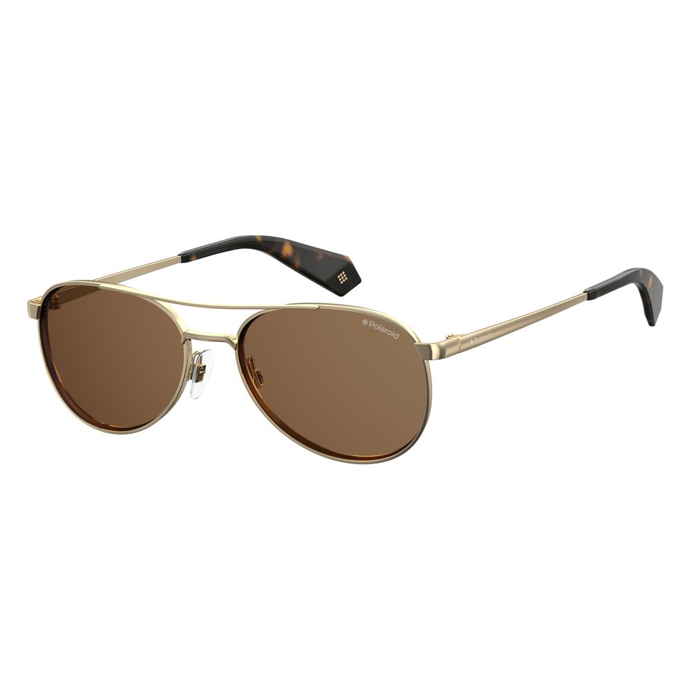 Polaroid Gold Metal Sunglasses