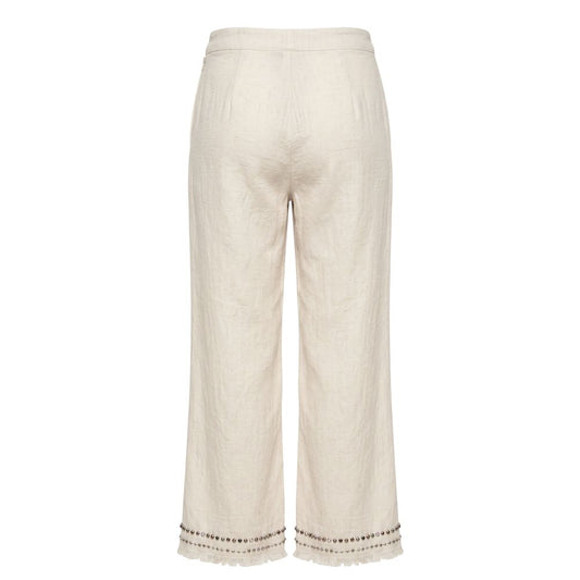 Trussardi Jeans White Cotton Women's Pants