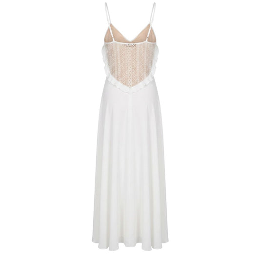 Trussardi Jeans White Polyester Women Dress