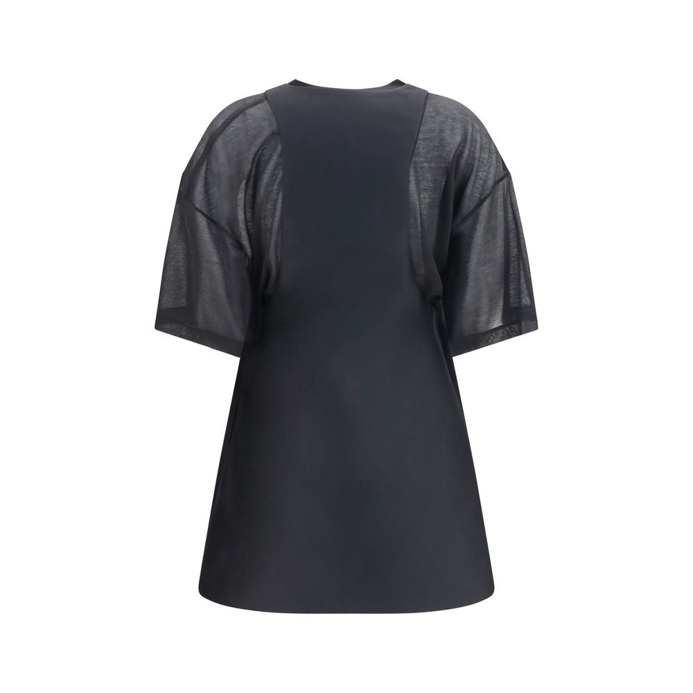 Balenciaga Black Wool Oves Aries Casual Dress
