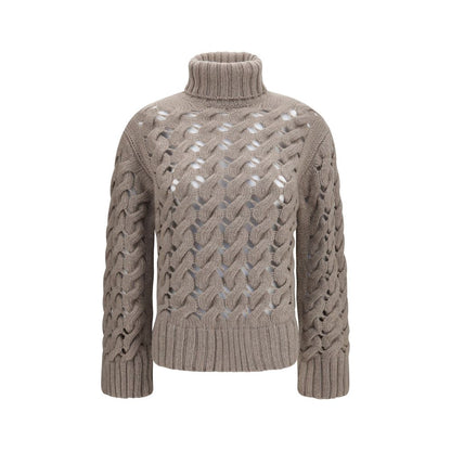 P.A.R.O.S.H. Beige Wool Oves Aries Turtleneck