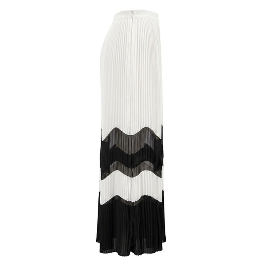 Trussardi Jeans White Polyester Women Skirt