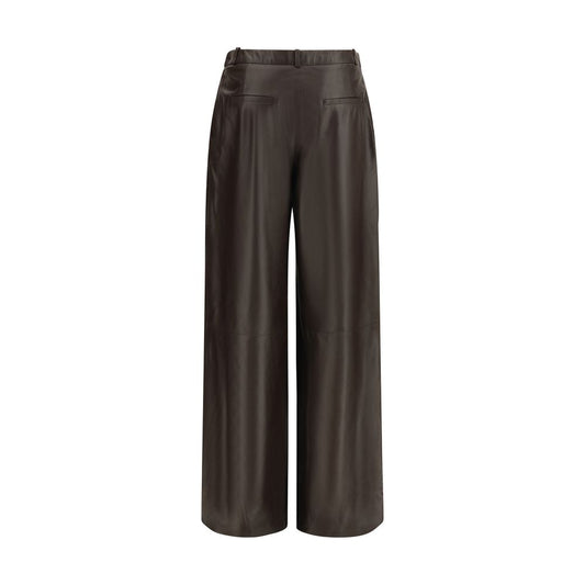 Arma Brown Leather Pants