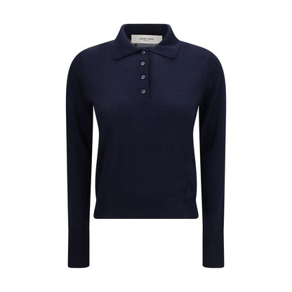 Golden Goose Blue Wool Oves Aries Dress Shirt