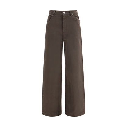 P.A.R.O.S.H. Brown Cotton Casual Pants