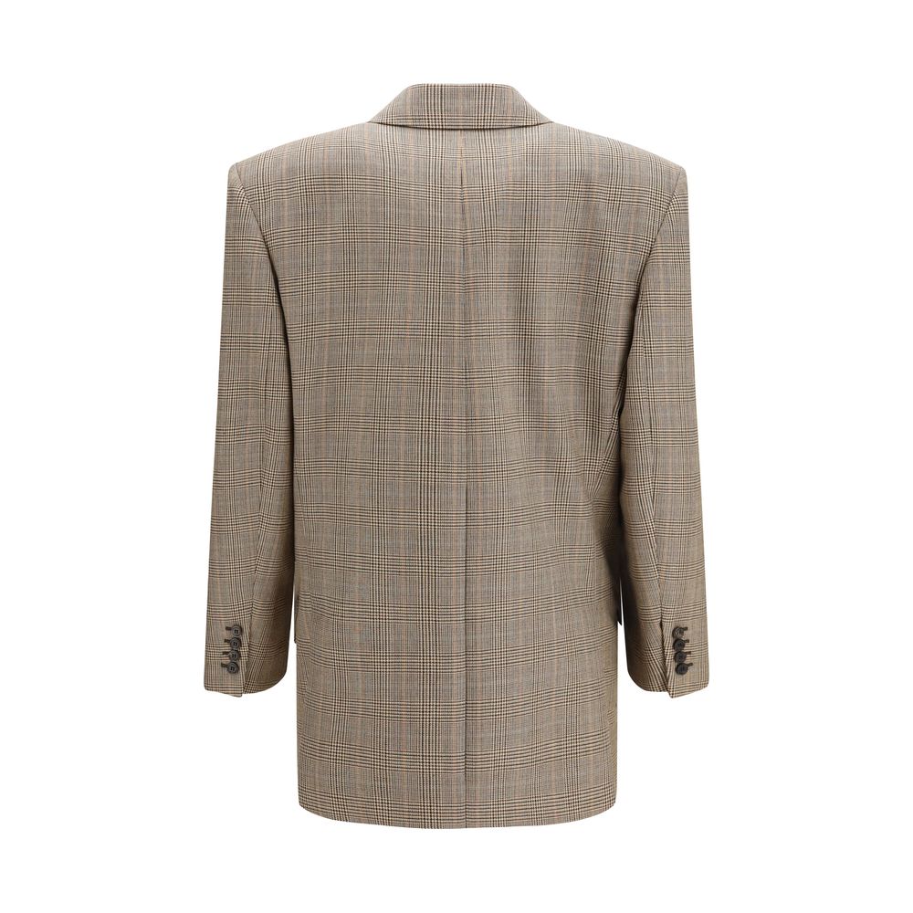 Saint Laurent Beige Wool Oves Aries Blazer