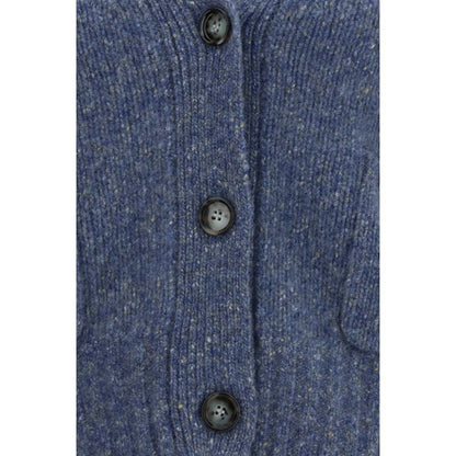 Allude Blue Cashmere Cardigan