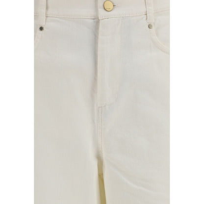 'S Max Mara White Cotton Casual Pants