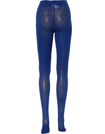 Dolce & Gabbana Blue Nylon Tights Stocking Pantyhose Socks