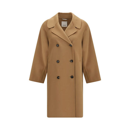 'S Max Mara Beige Wool Oves Aries Coat