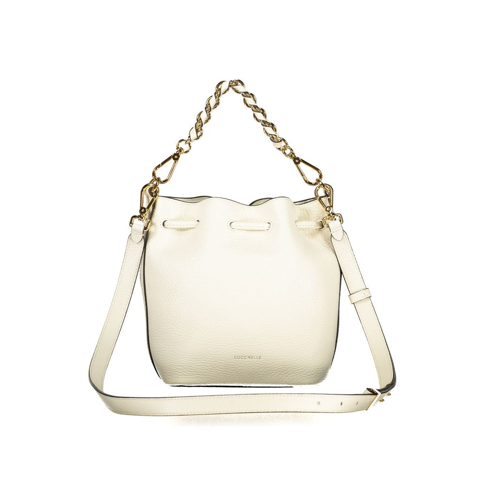 Coccinelle White Leather Handbag