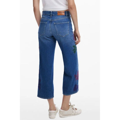 Desigual Azzurro Cotton Women Jeans