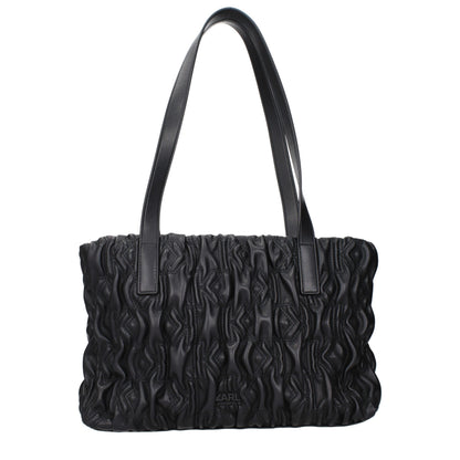 Karl Lagerfeld Black Polyester Shoulder Bag