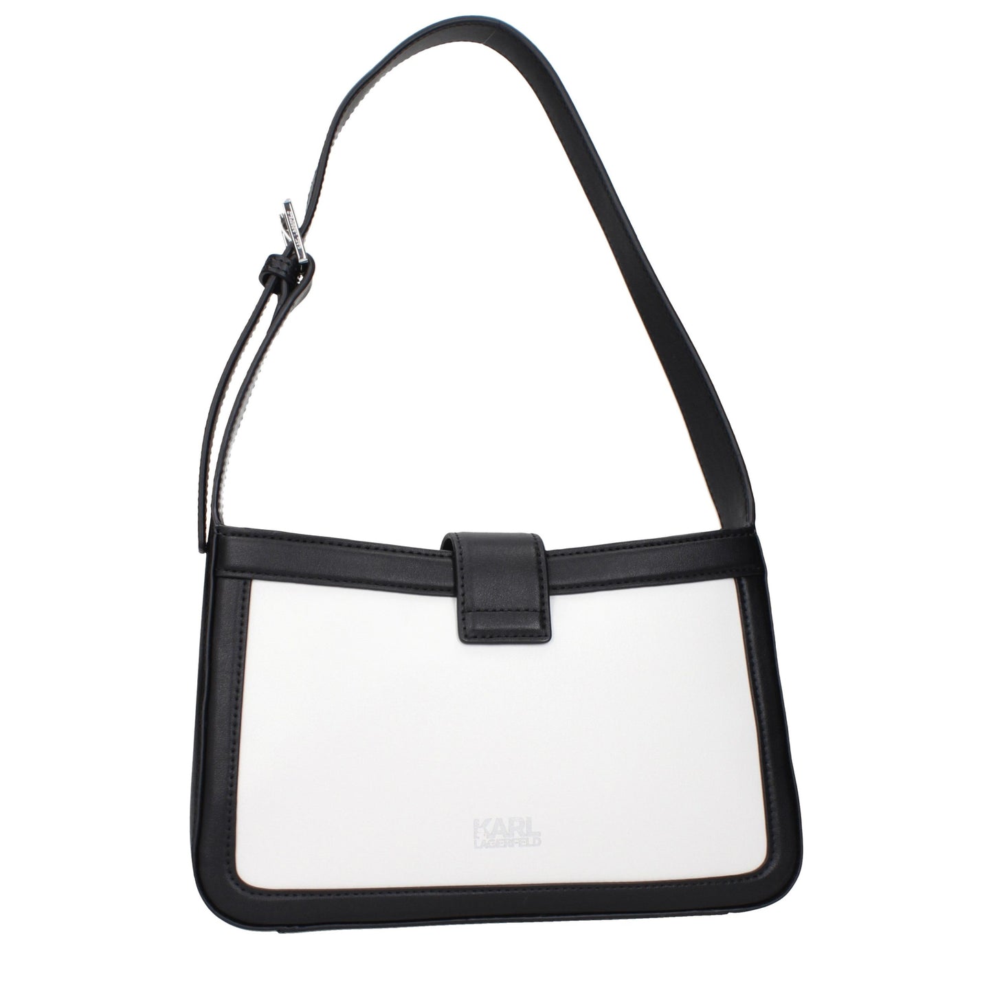 Karl Lagerfeld White Leather Shoulder Bag