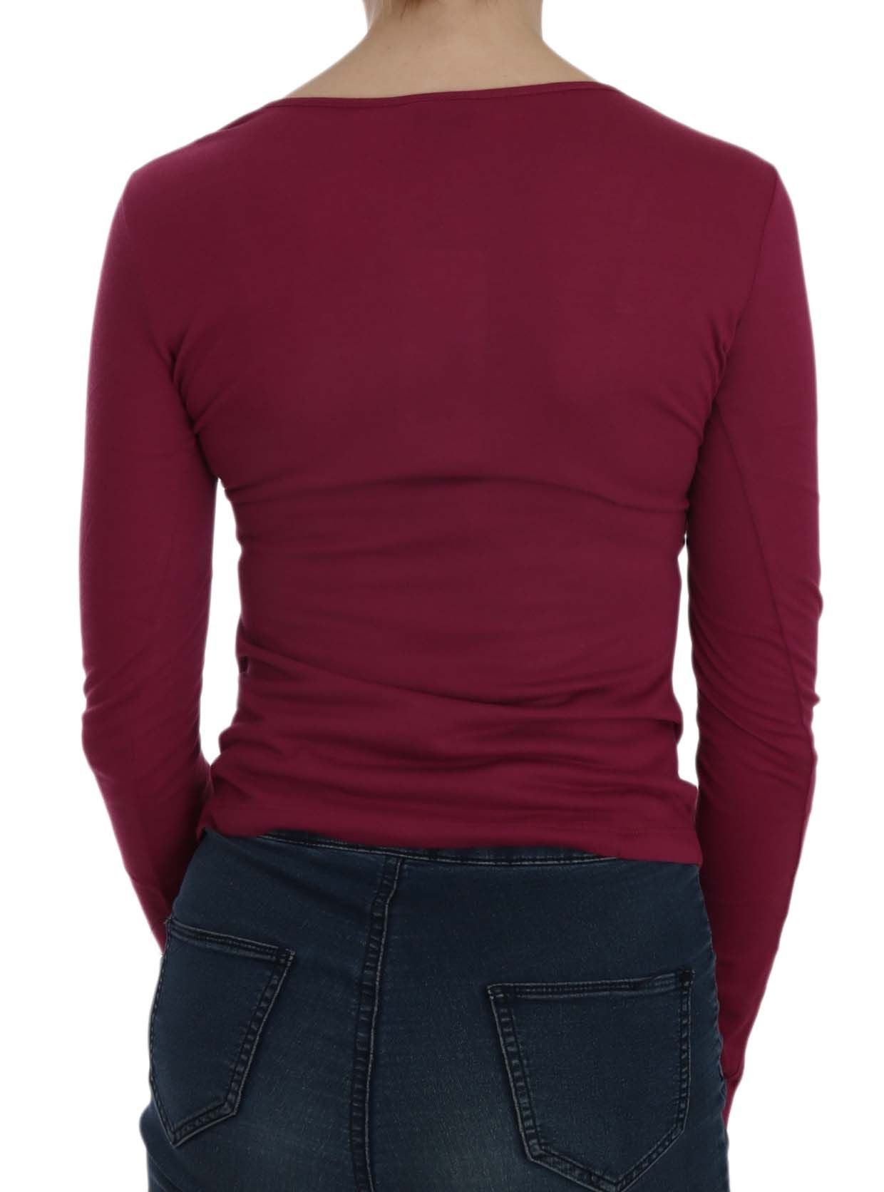 Top casual a maniche lunghe con cristalli Exte