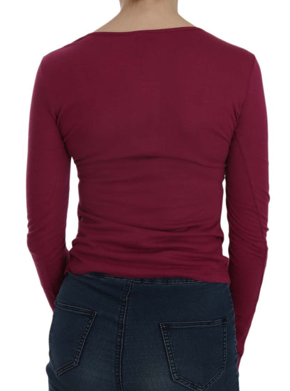 Top casual a maniche lunghe con cristalli Exte