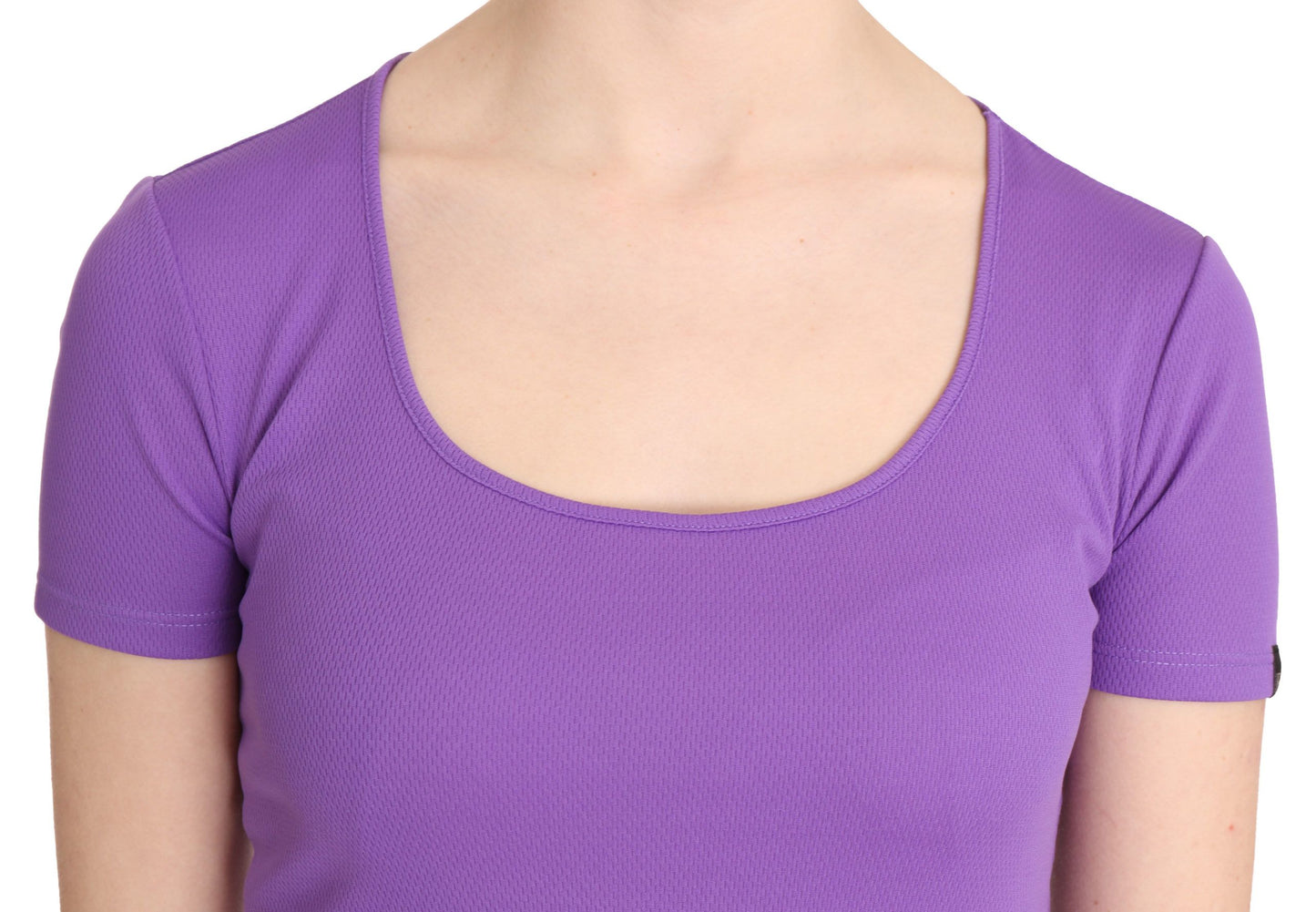 GF Ferre Top a maniche corte in 100% poliestere viola