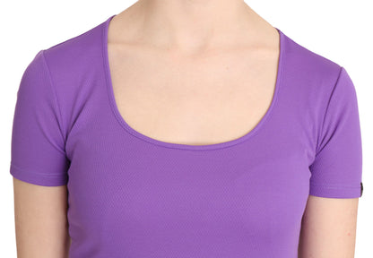 GF Ferre Top a maniche corte in 100% poliestere viola
