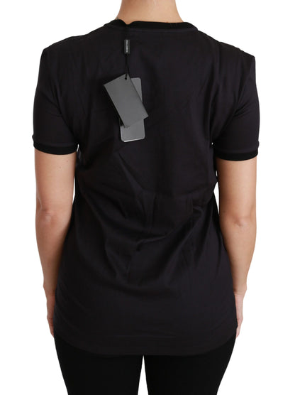 Dolce &amp; Gabbana T-shirt girocollo nera #ImAChristmasTree