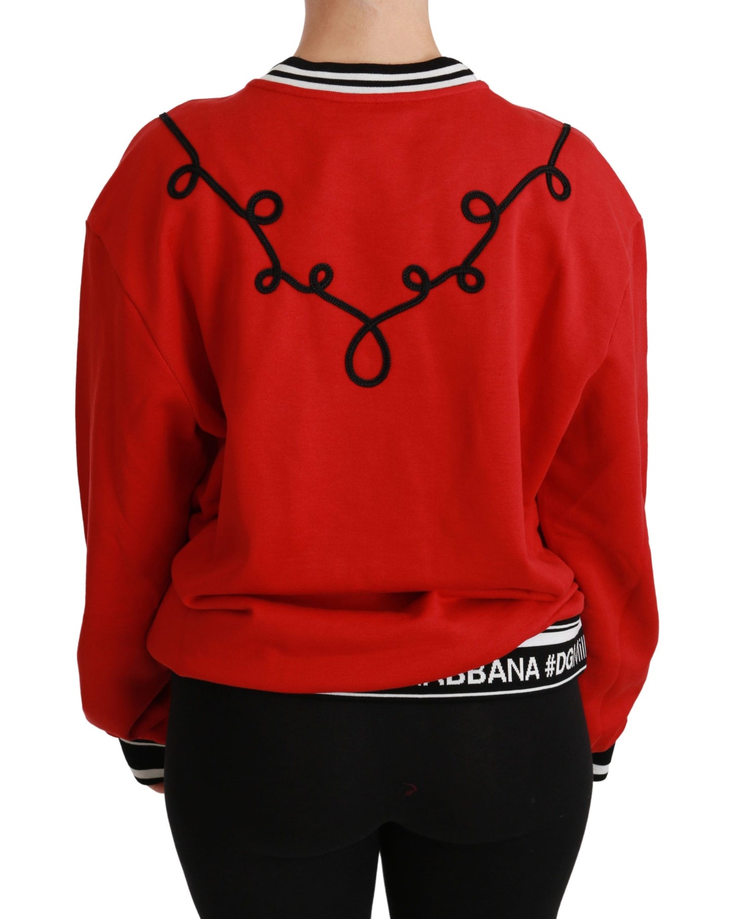 Dolce &amp; Gabbana Red Queen Maglione con paillettes Love