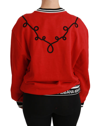 Dolce &amp; Gabbana Red Queen Maglione con paillettes Love