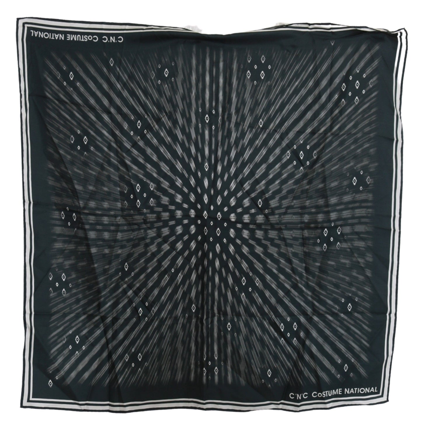 Costume National Foulard blu in seta da donna