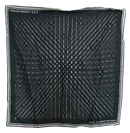 Costume National Foulard blu in seta da donna