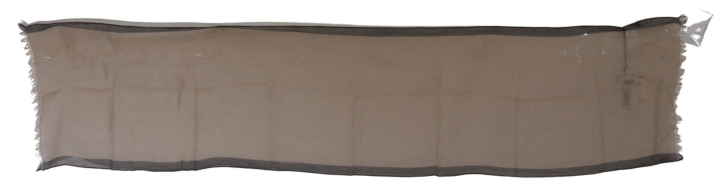 Sciarpa scialle in cotone beige da donna Costume National