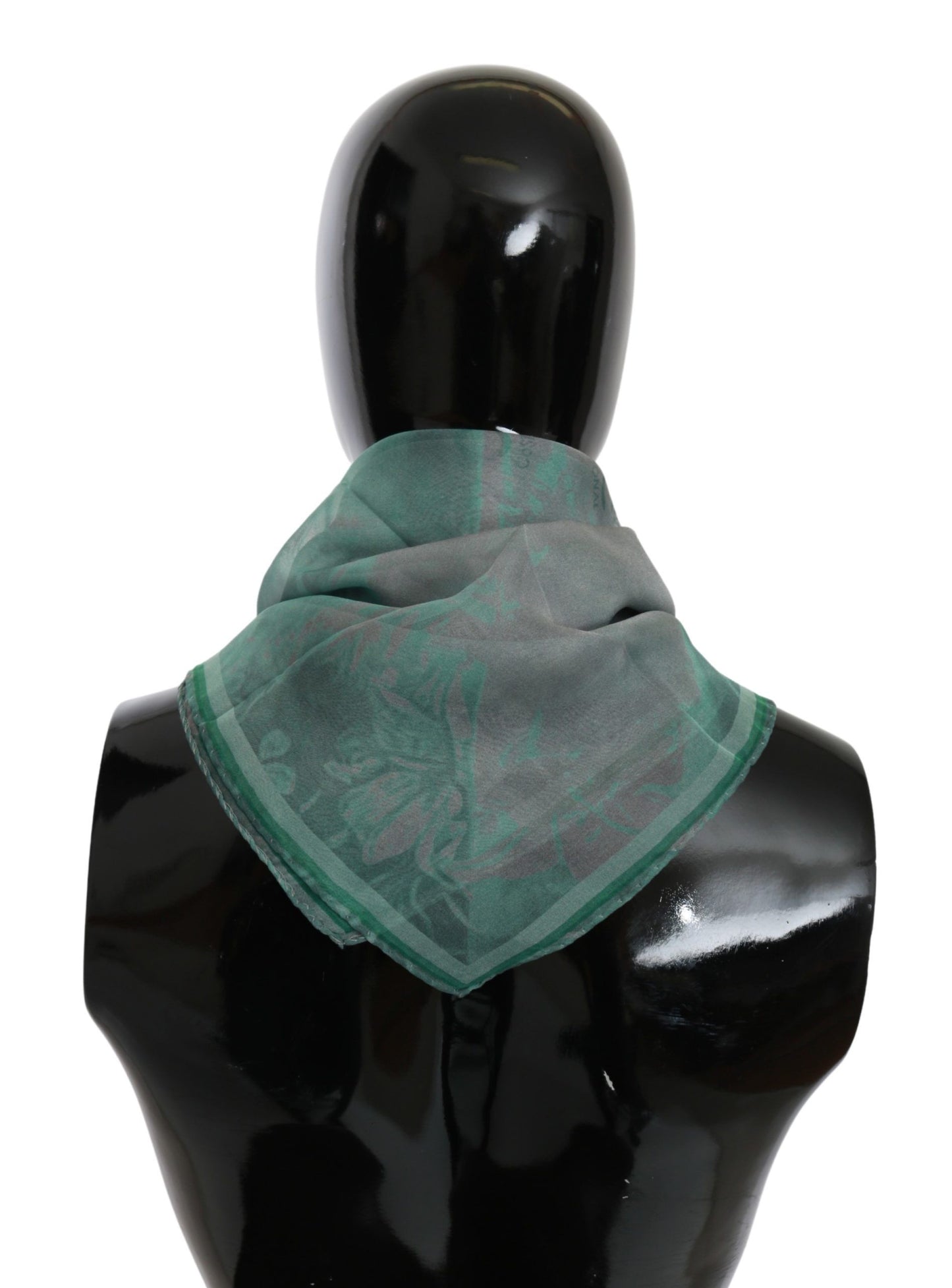 Sciarpa foulard in seta verde Costume National