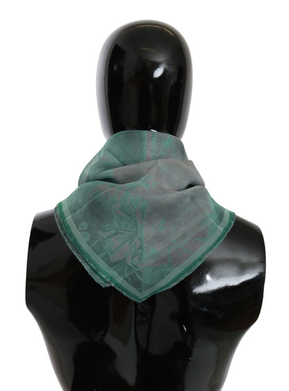 Sciarpa foulard in seta verde Costume National