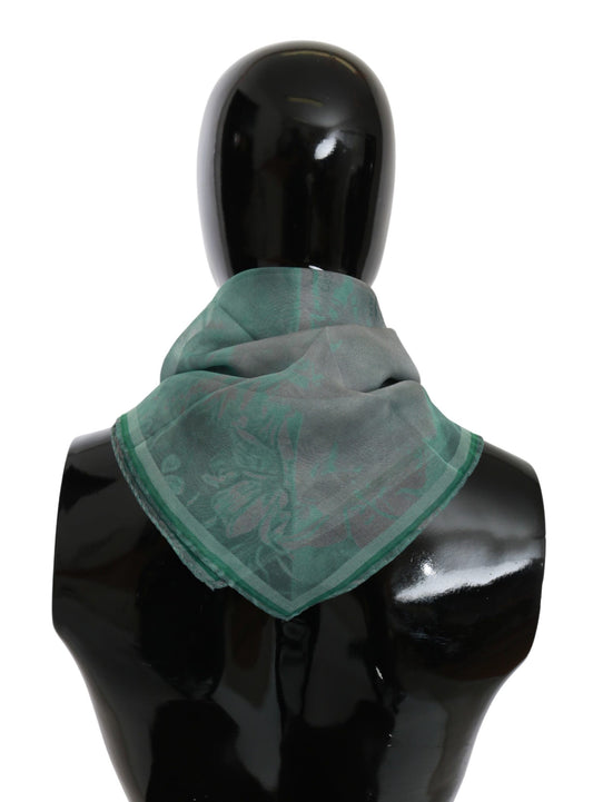 Sciarpa foulard in seta verde Costume National