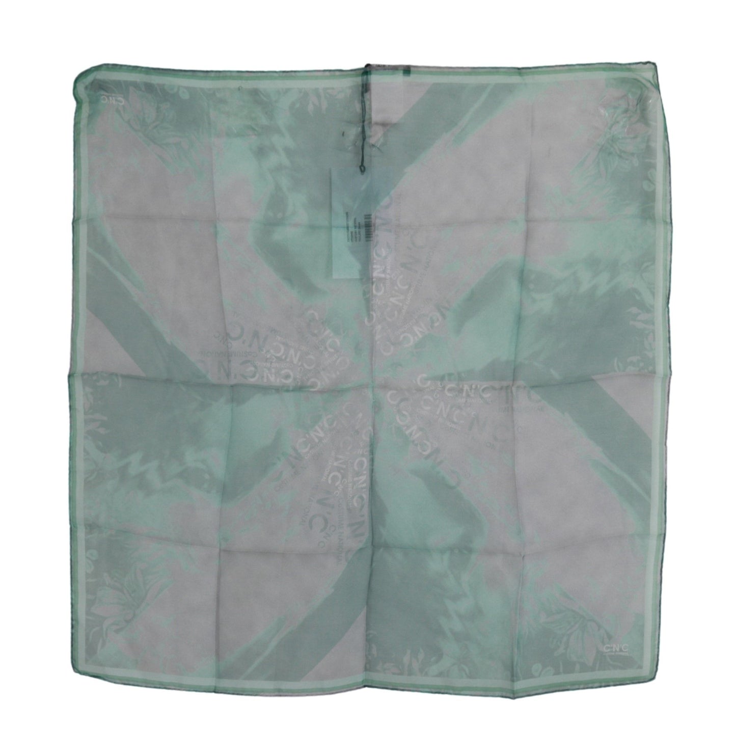 Sciarpa foulard in seta verde Costume National