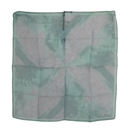 Sciarpa foulard in seta verde Costume National