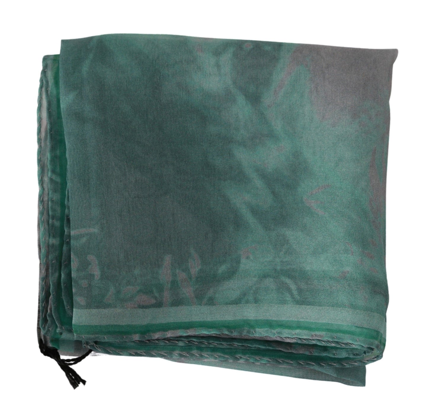 Sciarpa foulard in seta verde Costume National