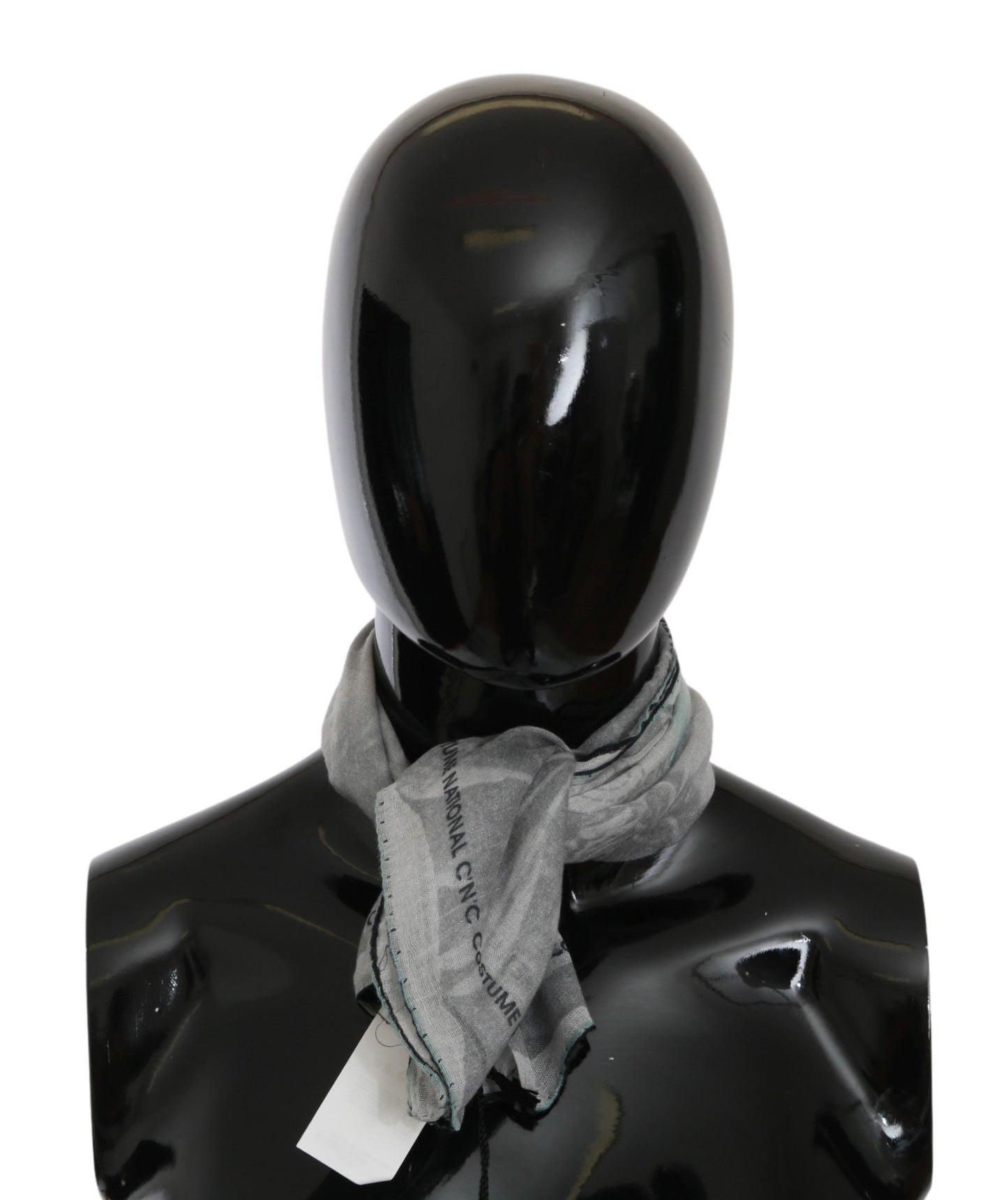 Sciarpa foulard in seta grigia Costume National
