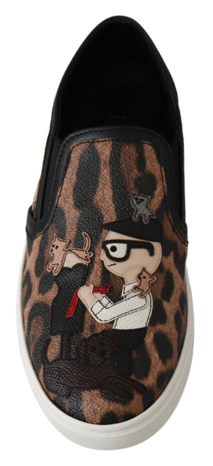 Mocassini Dolce &amp; Gabbana in pelle leopardata #dgfamily