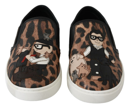 Mocassini Dolce &amp; Gabbana in pelle leopardata #dgfamily