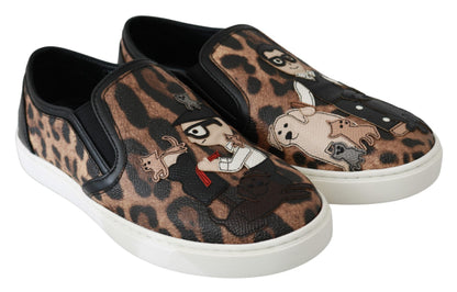 Mocassini Dolce &amp; Gabbana in pelle leopardata #dgfamily
