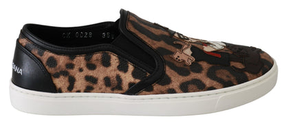 Mocassini Dolce &amp; Gabbana in pelle leopardata #dgfamily