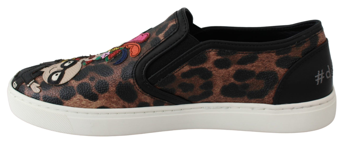 Mocassini Dolce &amp; Gabbana in pelle leopardata #dgfamily