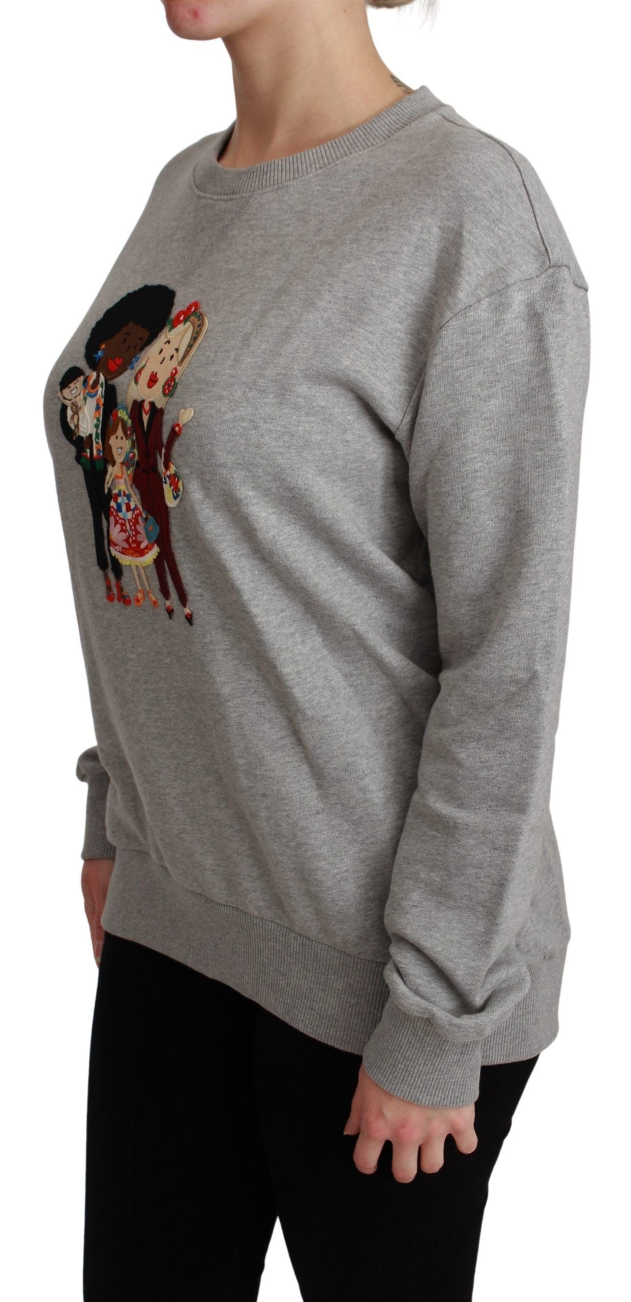 Dolce &amp; Gabbana Maglione grigio in cotone #dgfamily