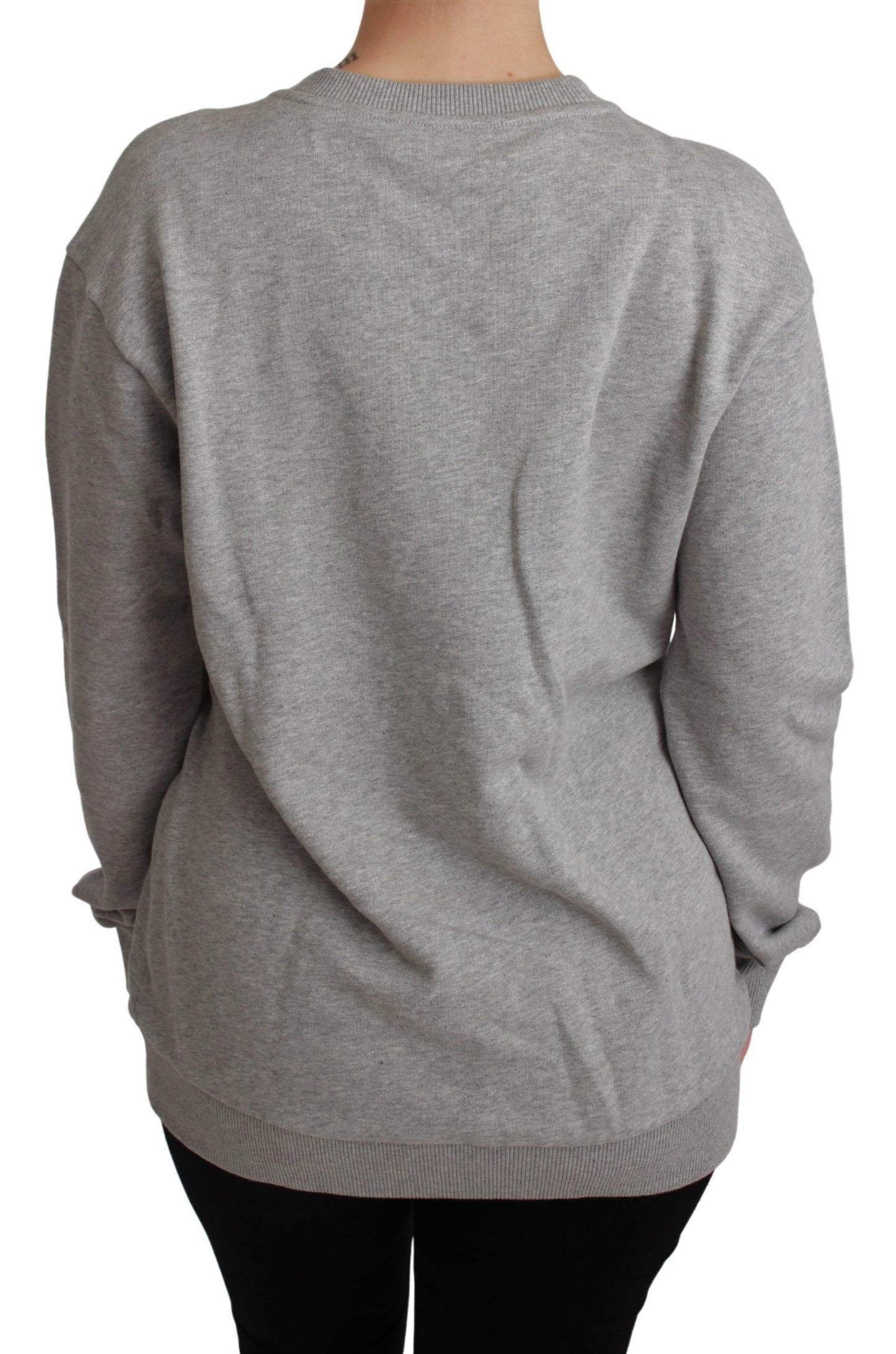 Dolce &amp; Gabbana Maglione grigio in cotone #dgfamily