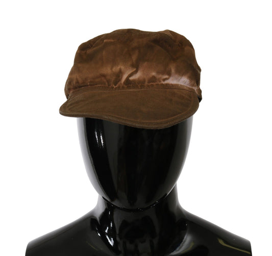 Cappello da tassista con basco da newsboy marrone Costume National