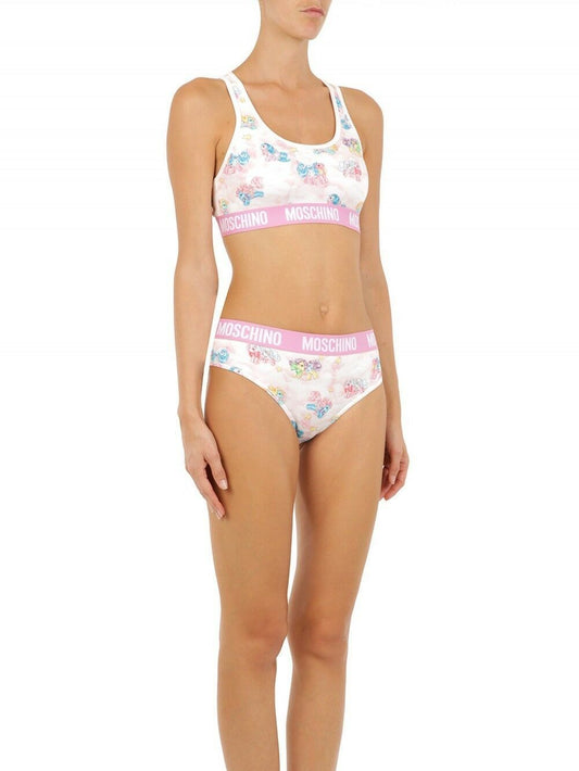 Pigiama bianco Moschino in due pezzi My Little Pony Bikini
