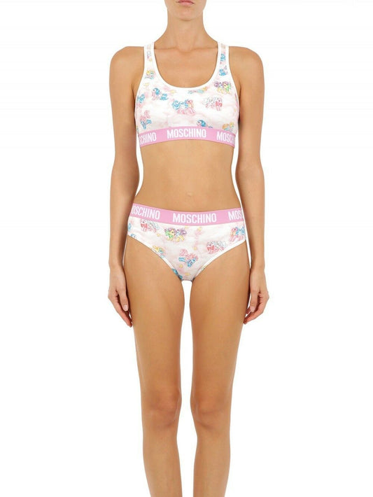 Pigiama bianco Moschino in due pezzi My Little Pony Bikini