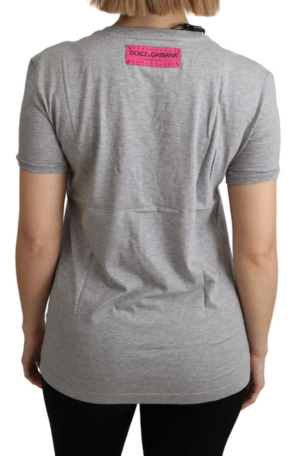 T-shirt Dolce &amp; Gabbana Amore e Bellezza in cotone grigio