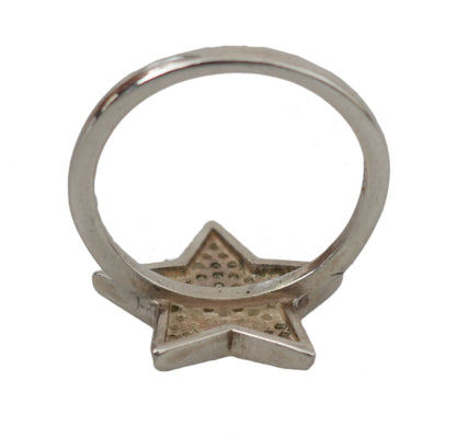 Anello da donna Nialaya in argento 925 con zirconi trasparenti e stella