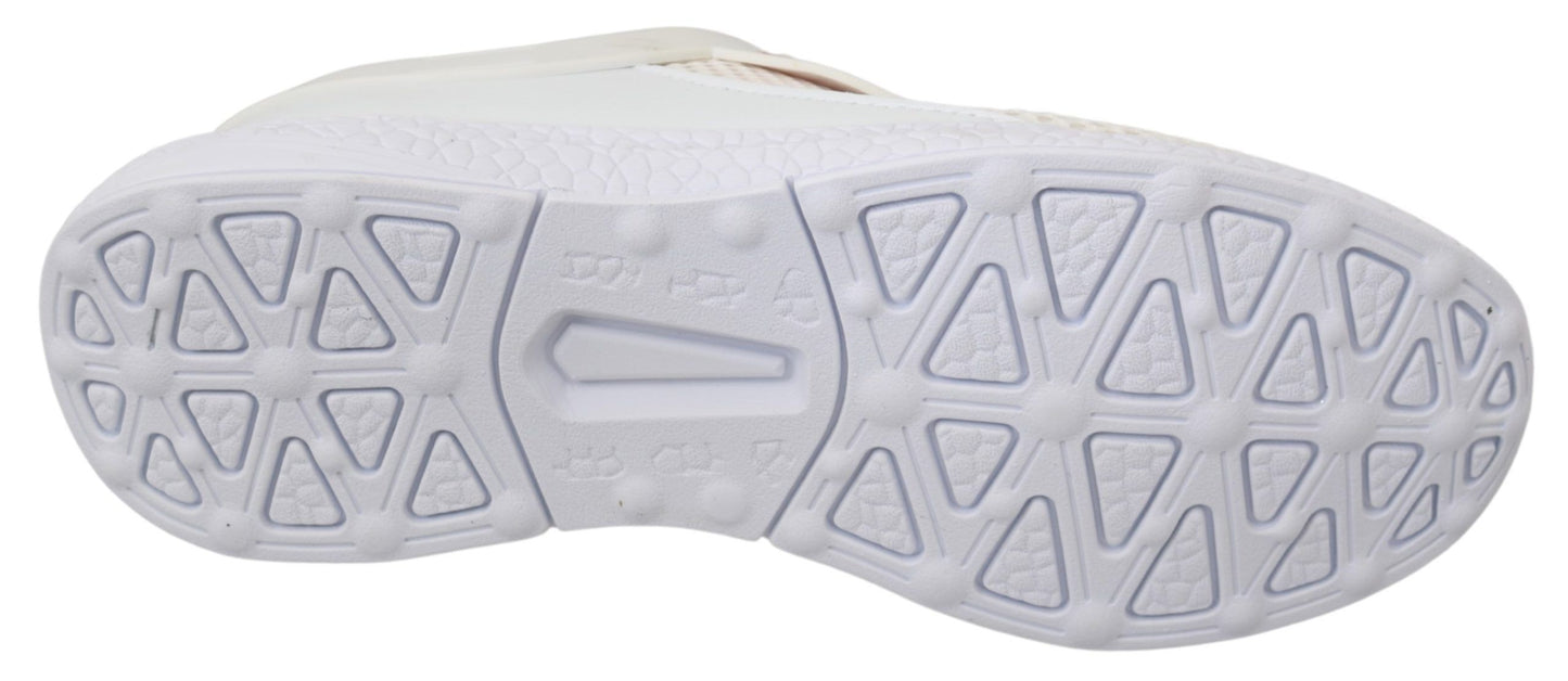 Scarpe da ginnastica bianche e rosa in poliestere Becky di Philipp Plein